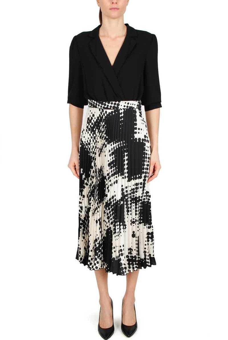 Liu Jo Black abito midi effetto due pezzi nero