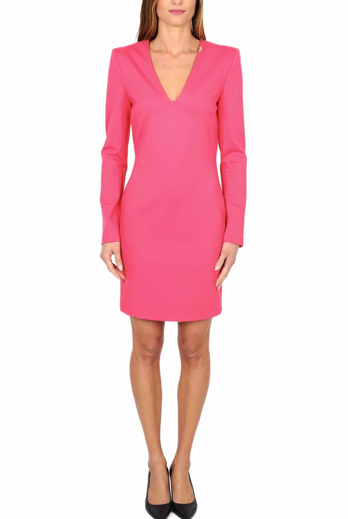 Liu Jo Black abito tubino in punto milano fuxia