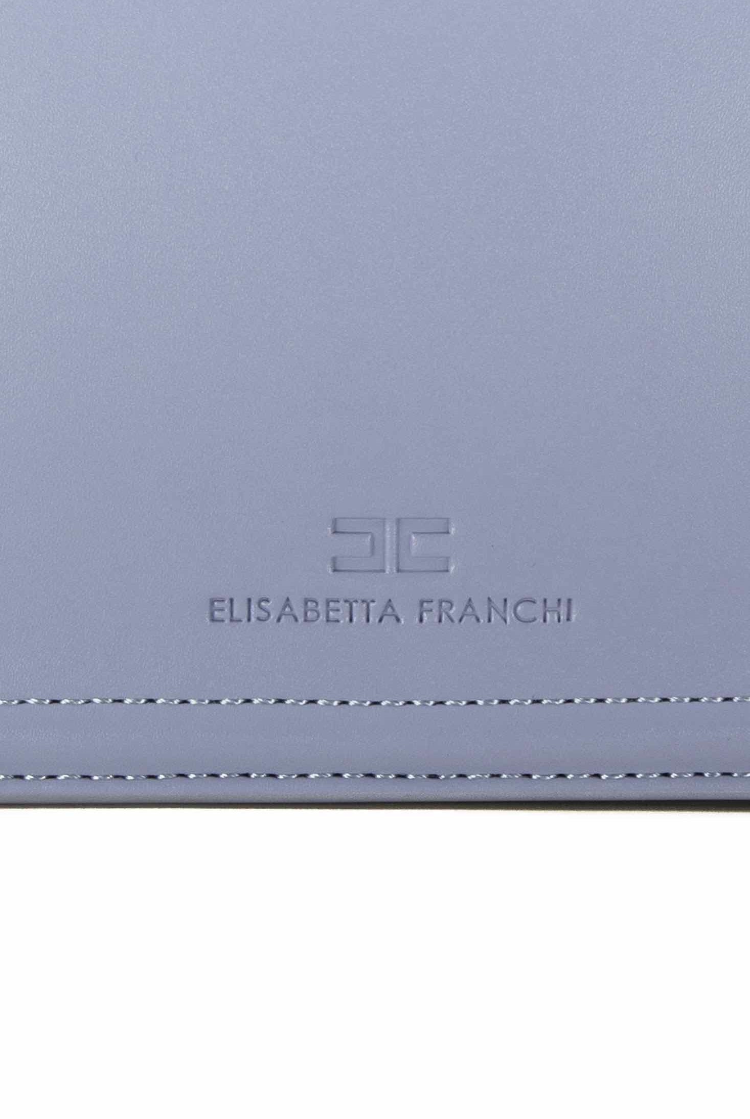 Elisabetta Franchi borsa a tracolla piccola con lucchetto glicine