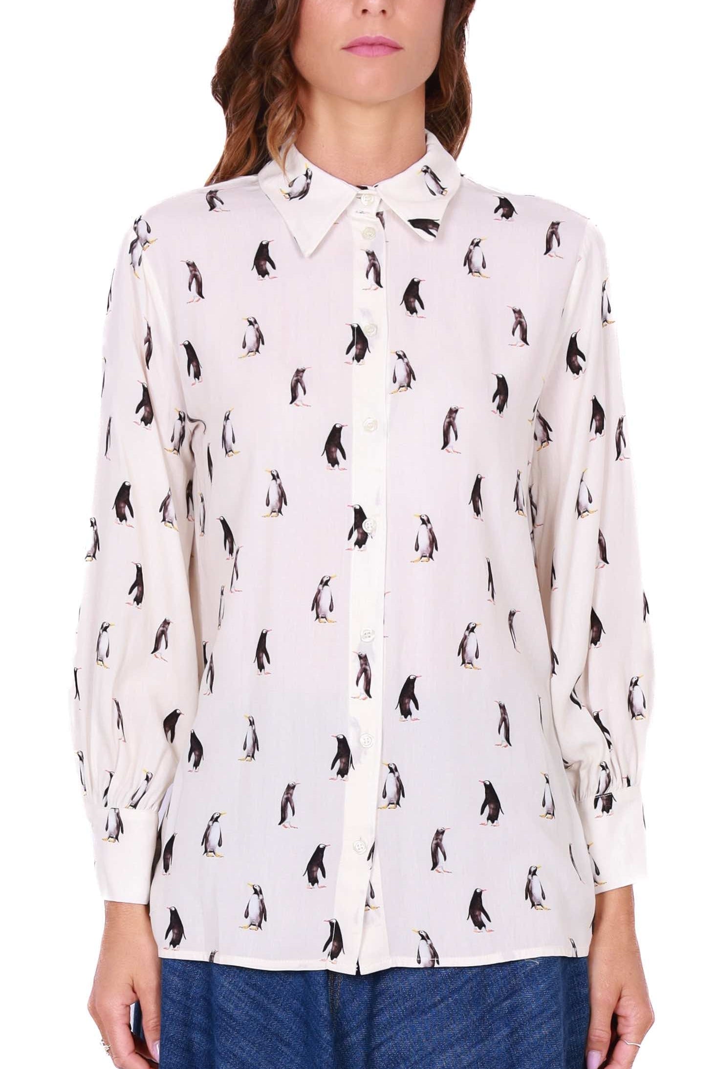 Dixie camicia manica lunga in viscosa fantasia