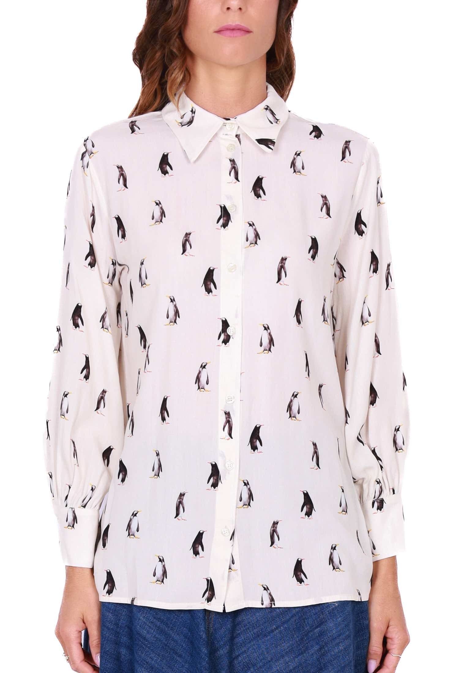 Dixie camicia manica lunga in viscosa fantasia