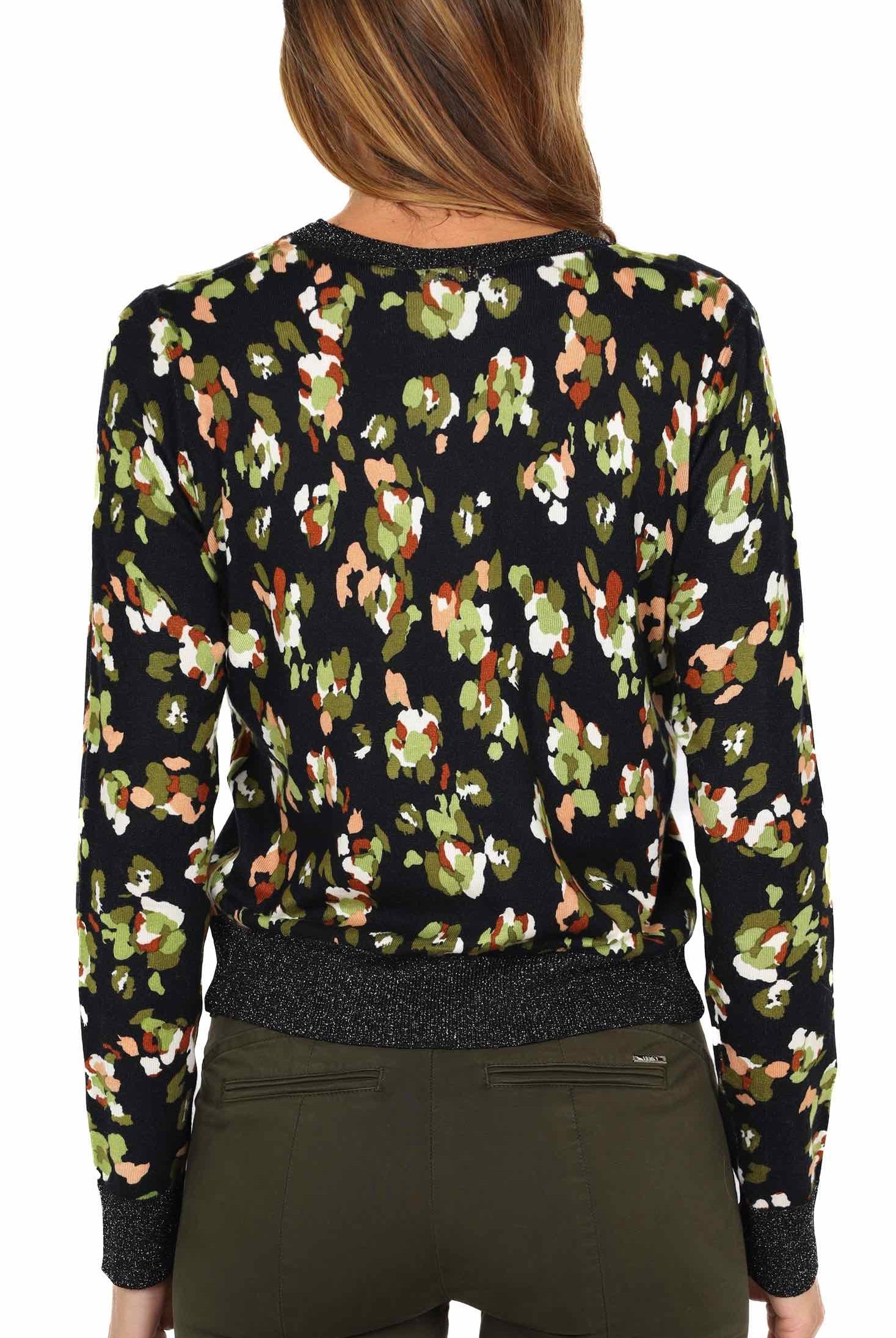 Liu Jo White cardigan con stampa fantasia