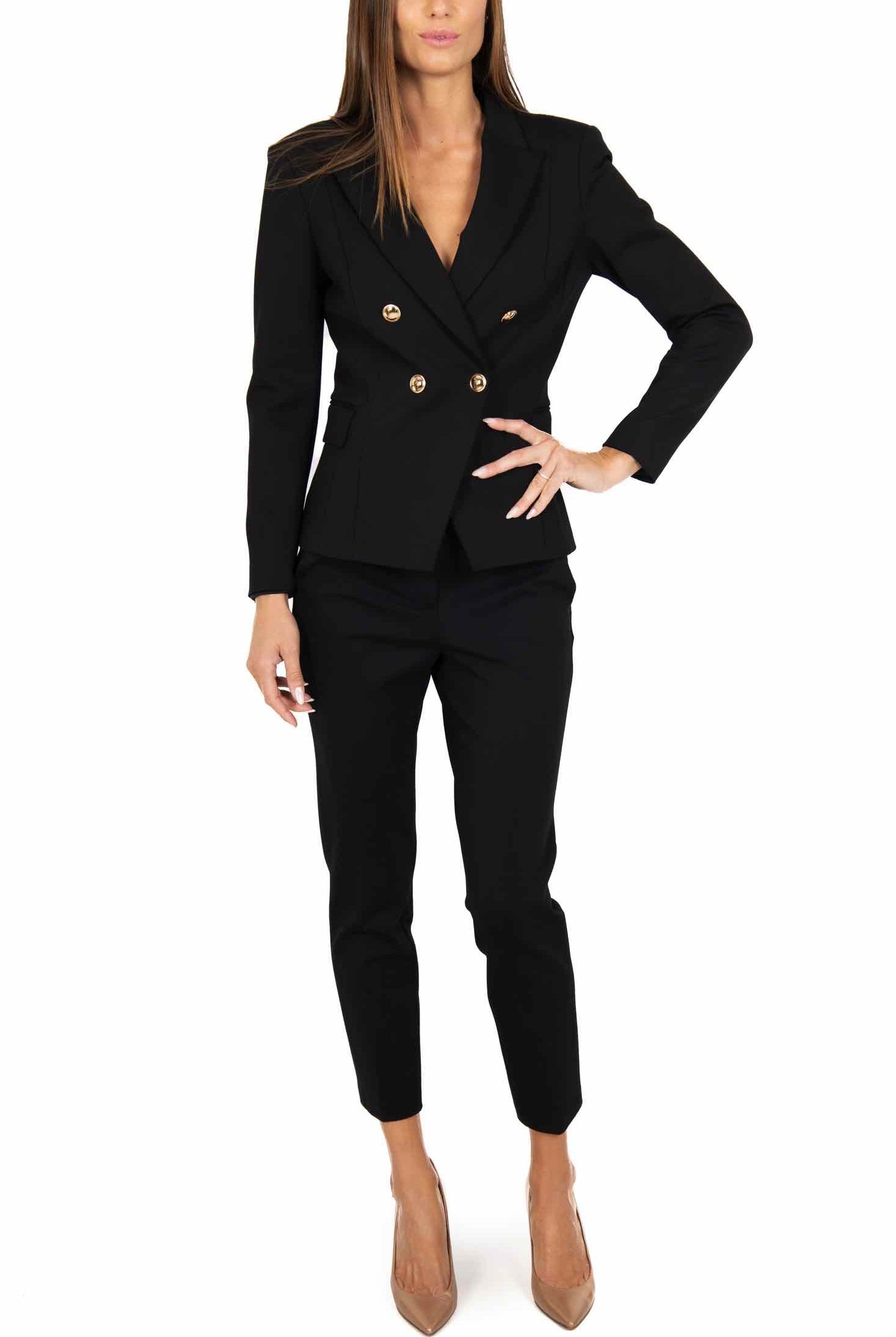 Liu Jo Black giacca blazer doppiopetto nero