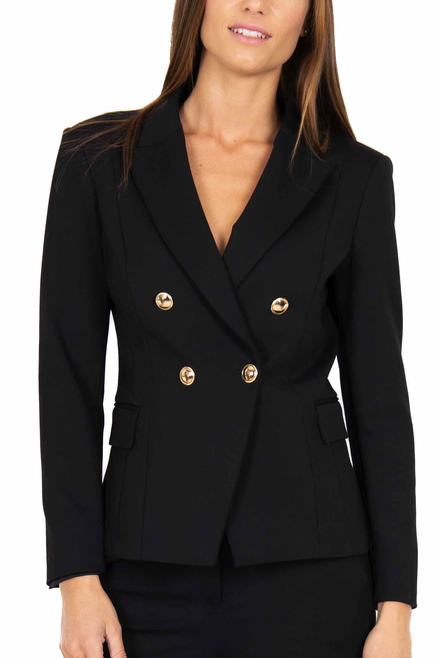 Liu Jo Black giacca blazer doppiopetto nero