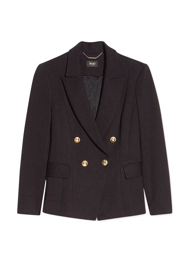 Liu Jo Black giacca blazer doppiopetto nero