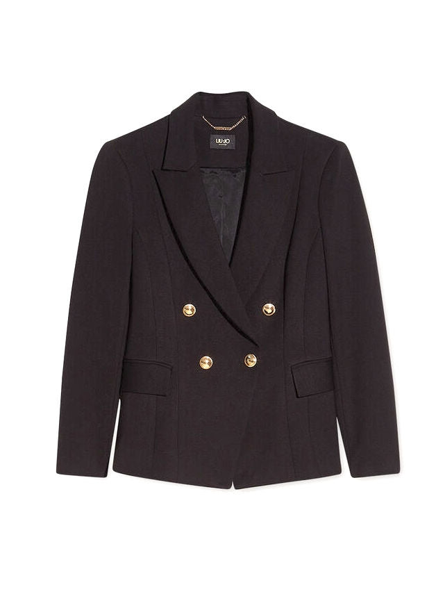 Liu Jo Black giacca blazer doppiopetto nero