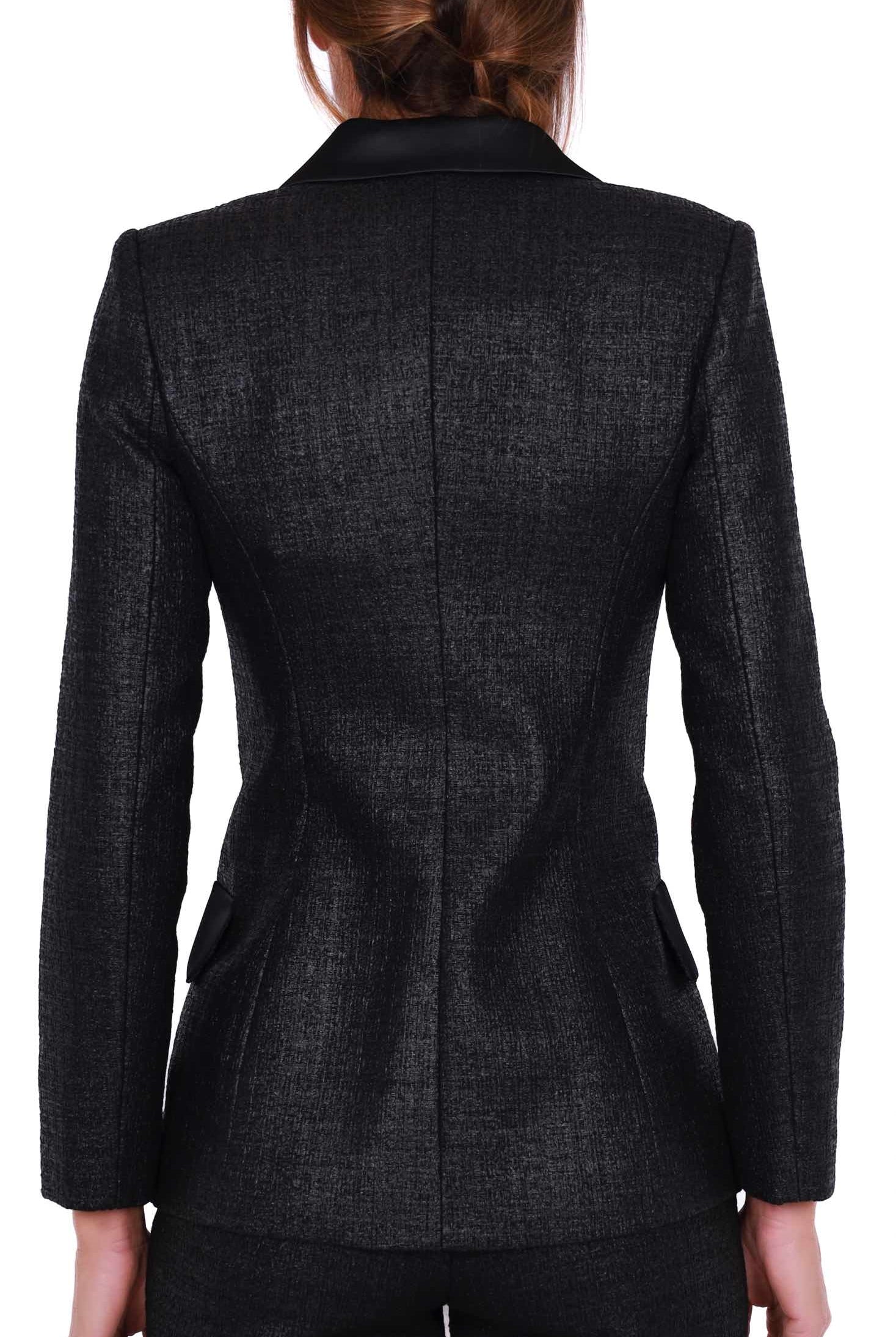 Elisabetta Franchi giacca blazer doppiopetto nero