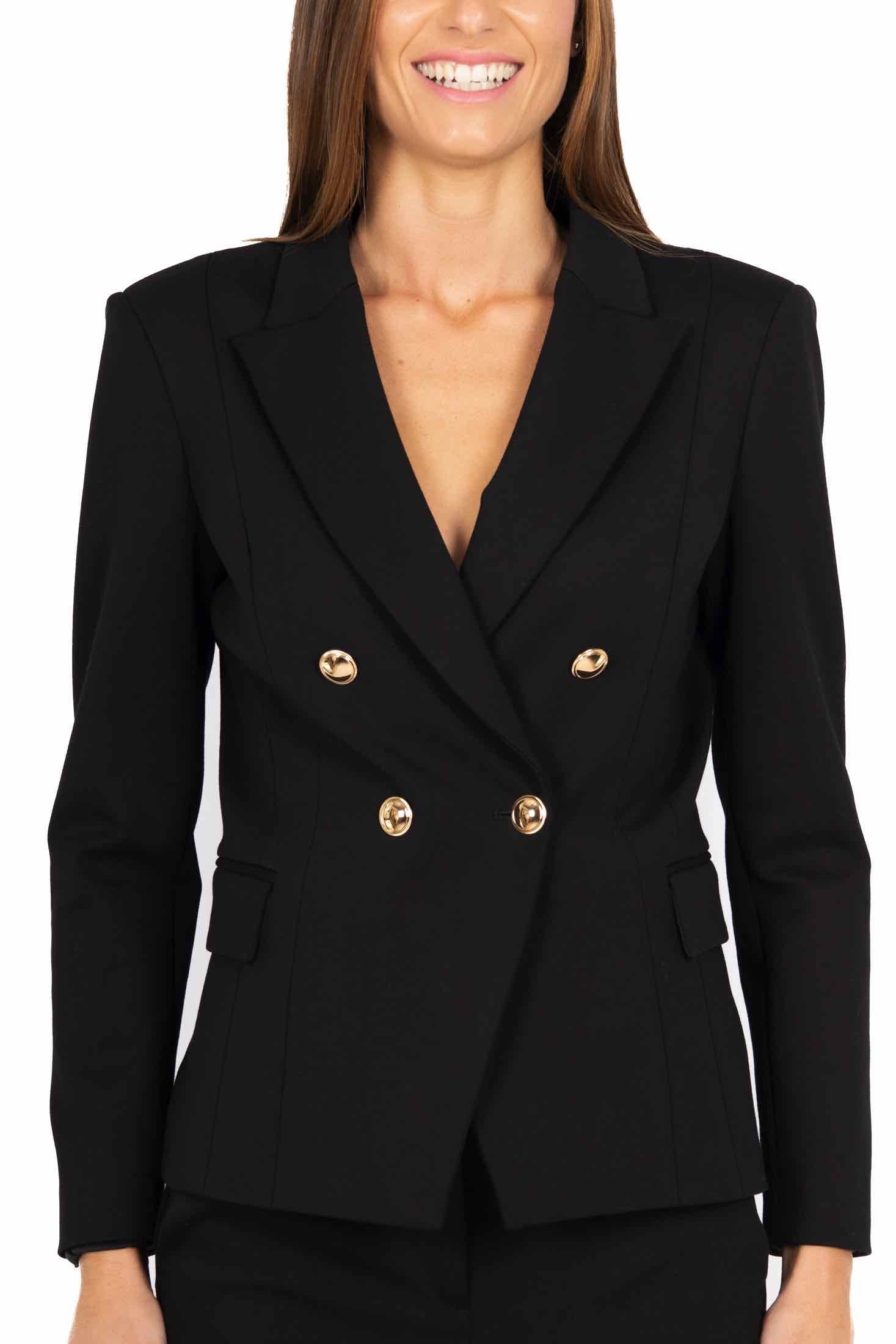 Liu Jo Black giacca blazer doppiopetto nero
