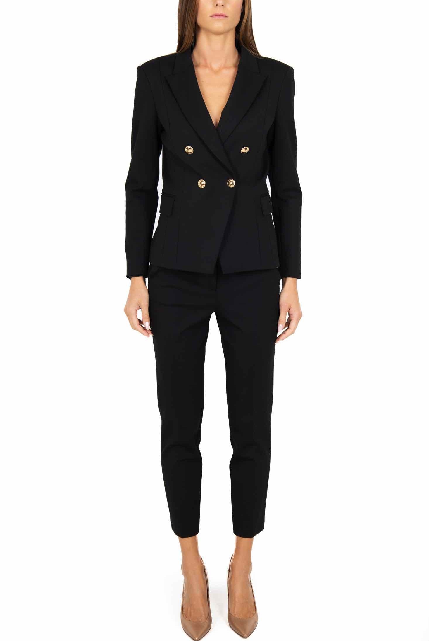 Liu Jo Black giacca blazer doppiopetto nero