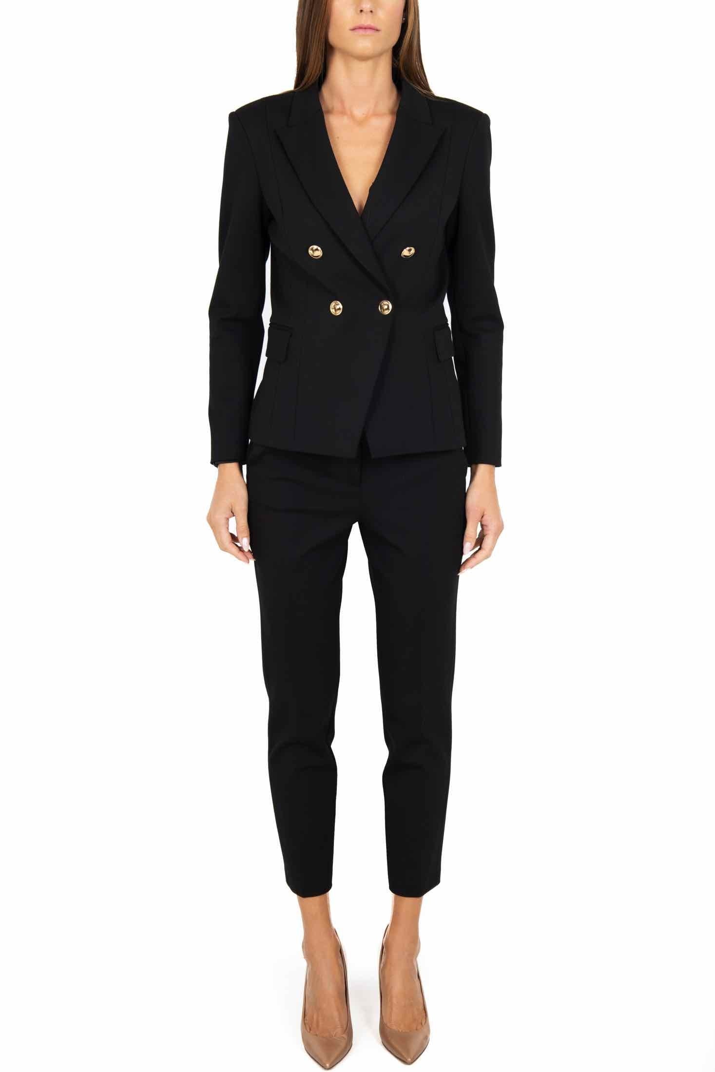 Liu Jo Black giacca blazer doppiopetto nero