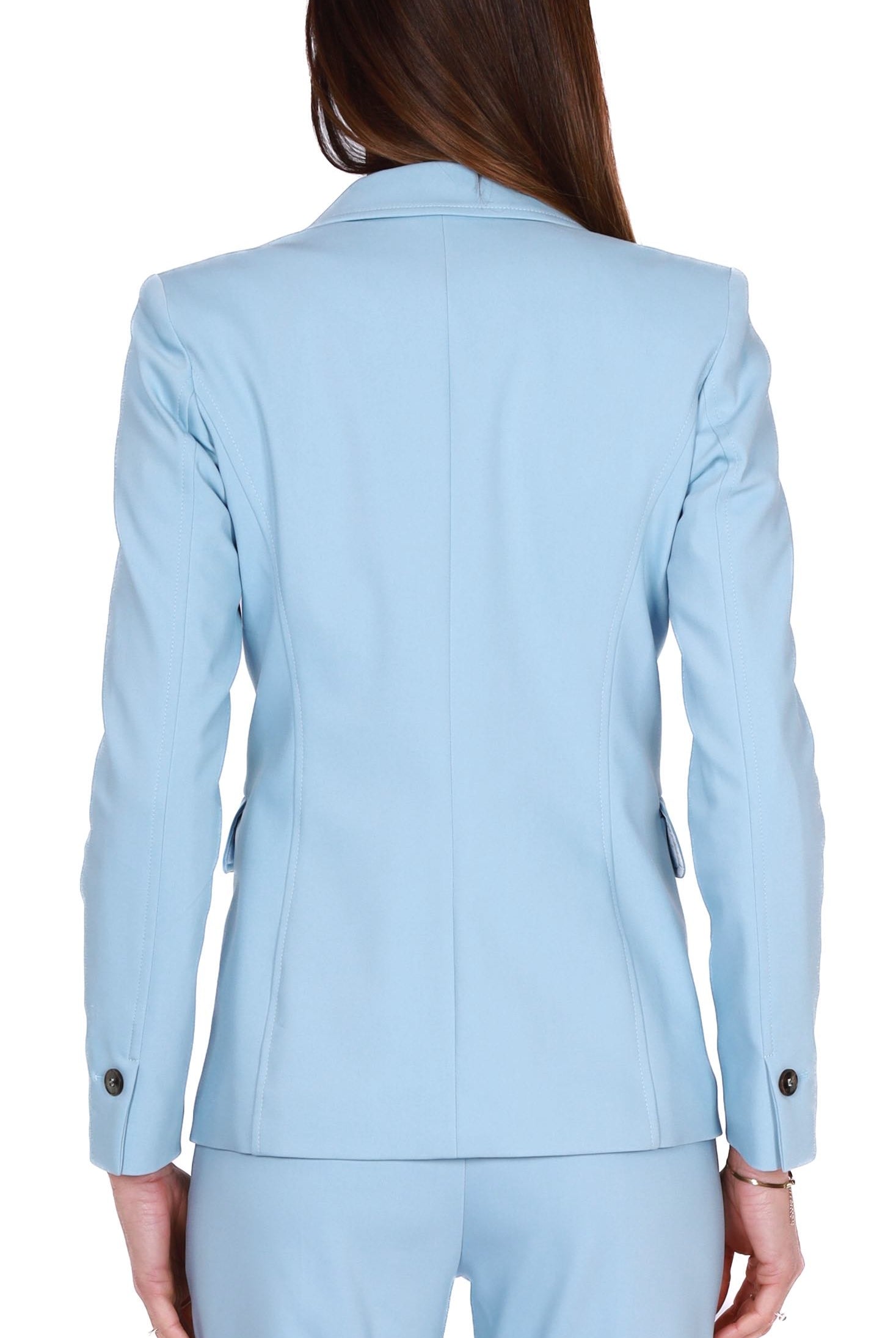 Emme Marella giacca blazer monopetto azzurro