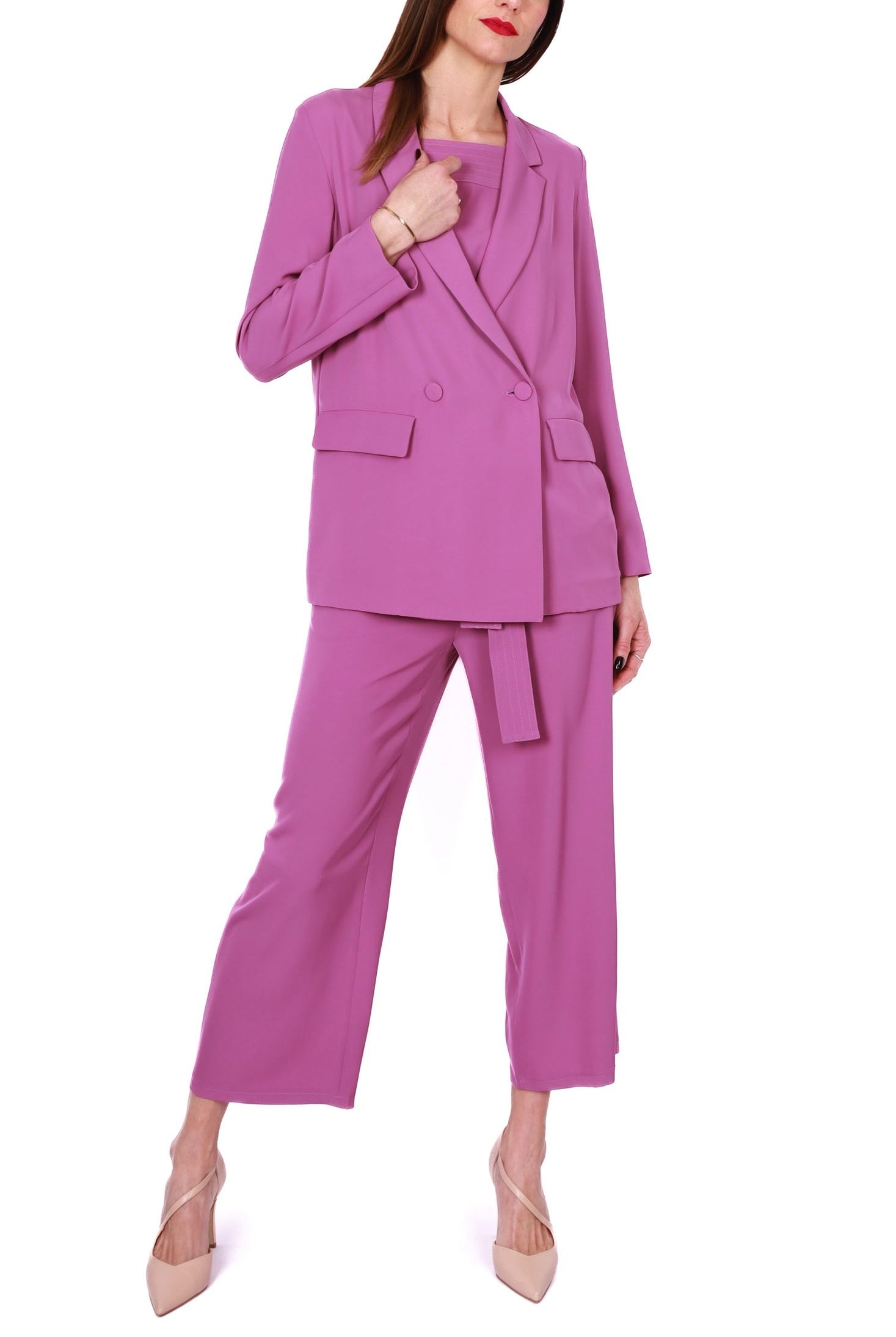 Emme Marella giacca blazer oversize viola