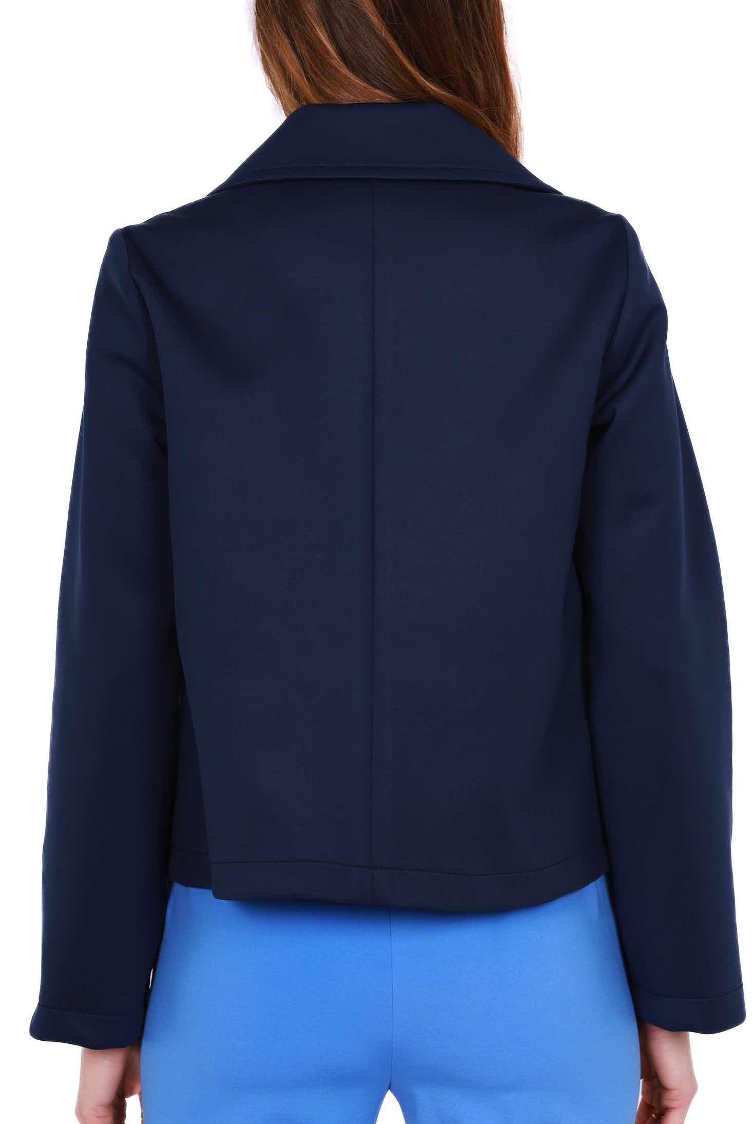 Emme Marella giacca corta a doppiopetto blu