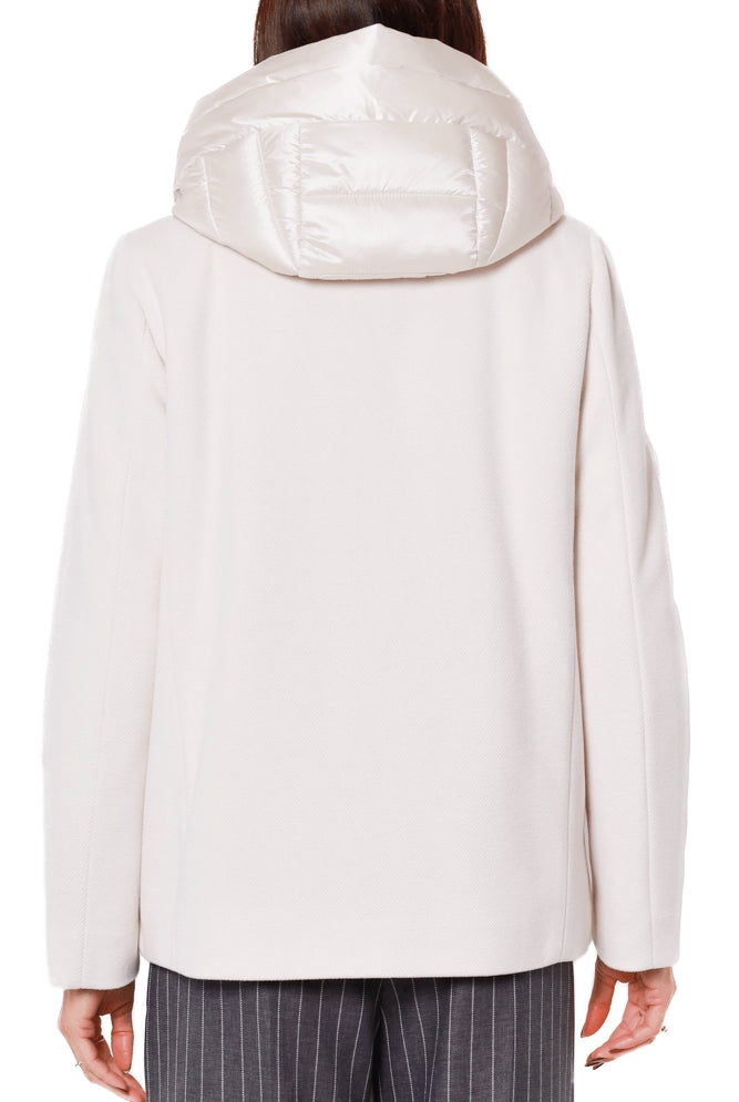 Emme Marella giacca invernale donna corta con cappuccio burro