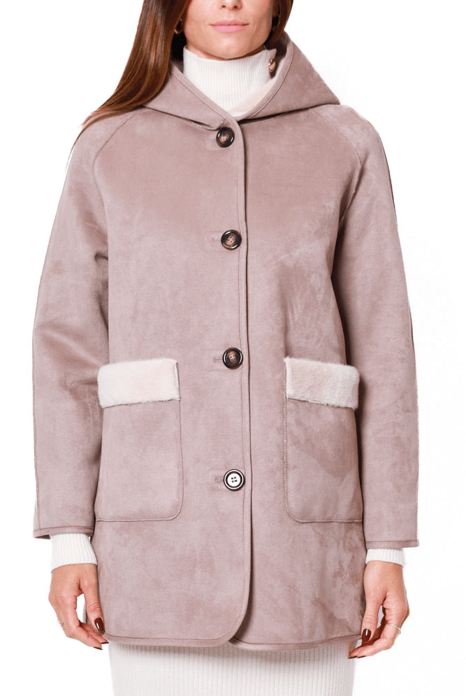 Emme Marella giacca over in ecomontone beige