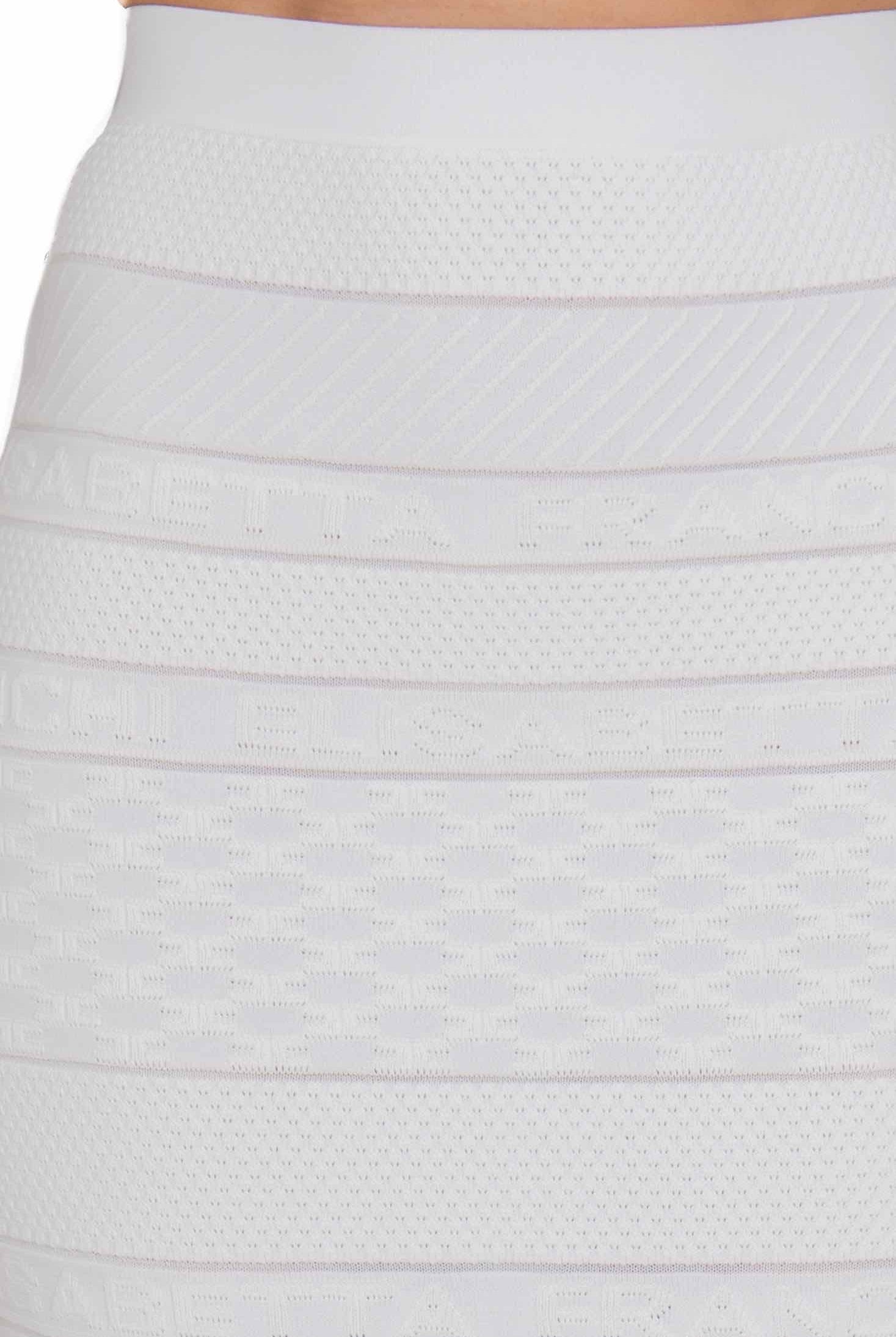 Elisabetta Franchi gonna longuette in maglia bianco
