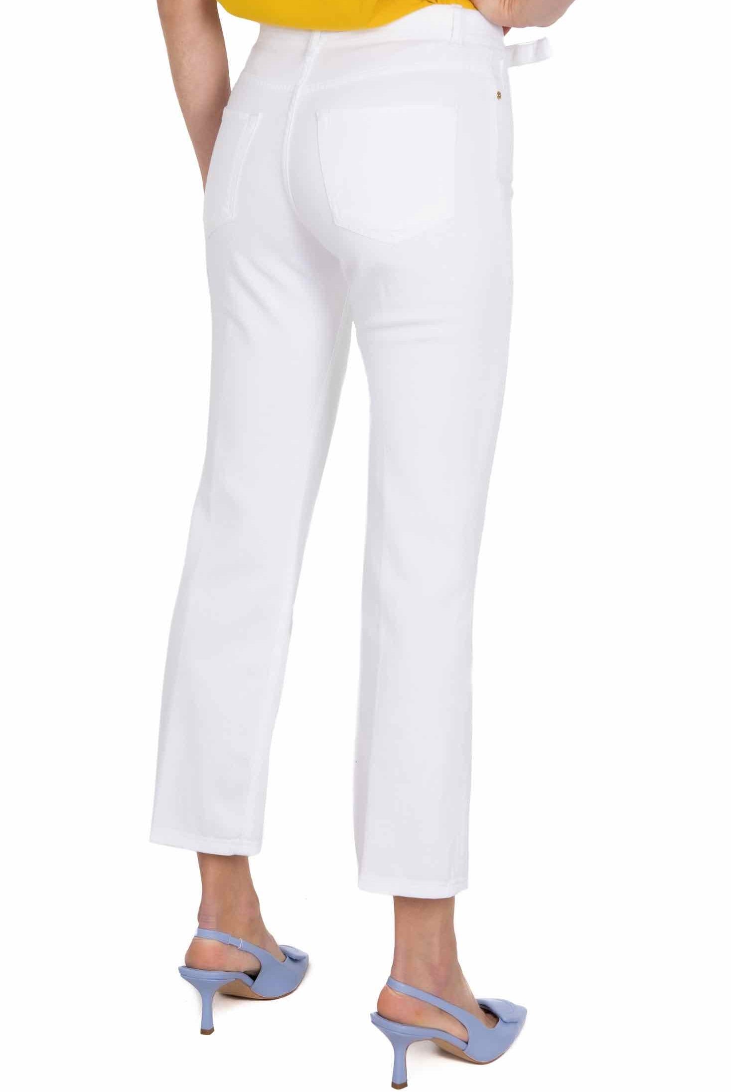 Pinko jeans bootcut in bull denim bianco