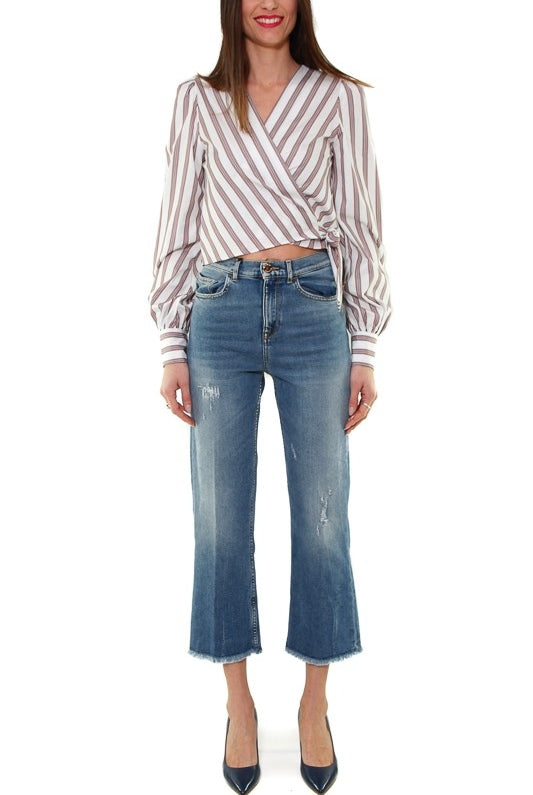 Pinko jeans mom fit in denim used blu
