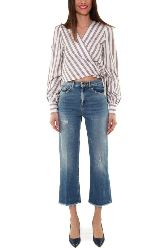 Pinko jeans mom fit in denim used blu