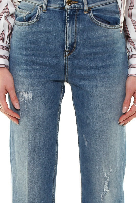 Pinko jeans mom fit in denim used blu