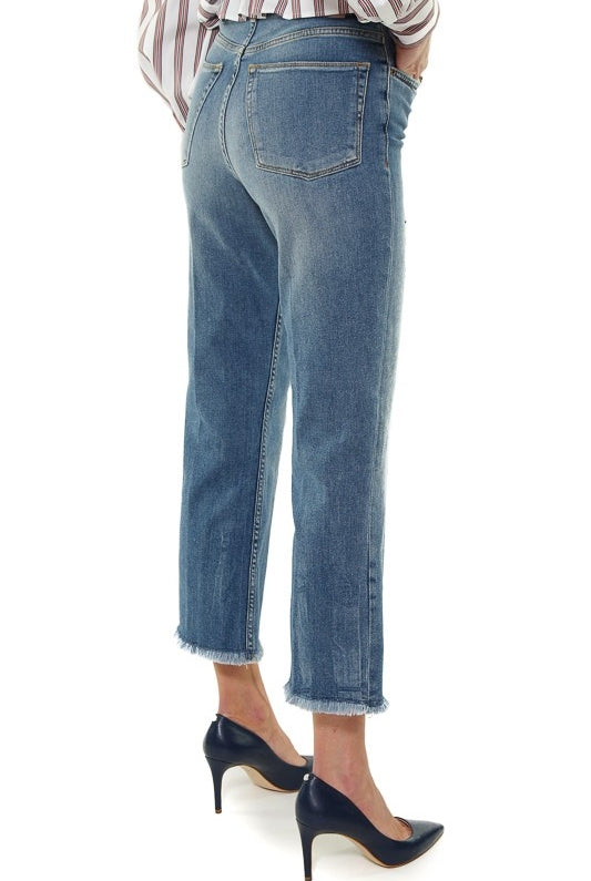Pinko jeans mom fit in denim used blu