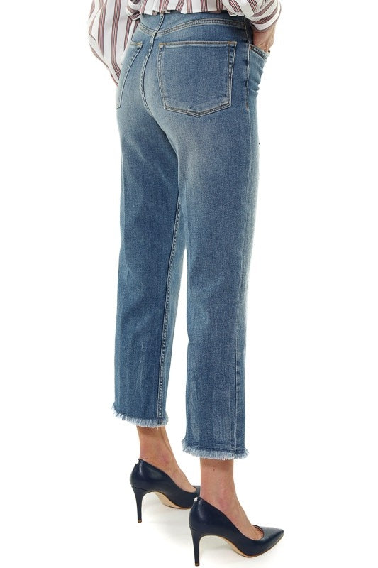 Pinko jeans mom fit in denim used blu