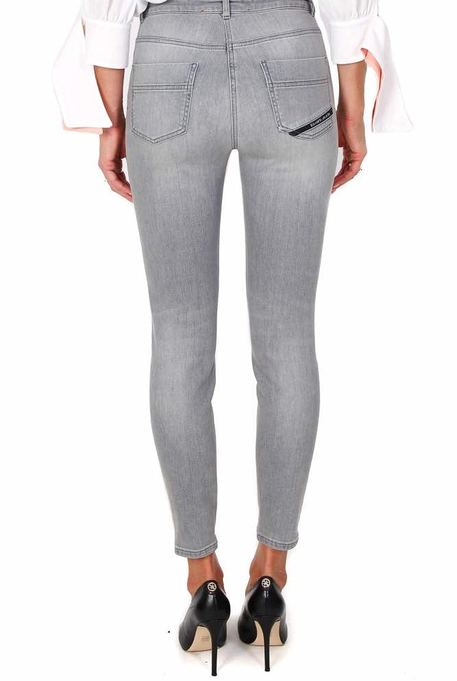 Elisabetta Franchi jeans skinny in denim grigio