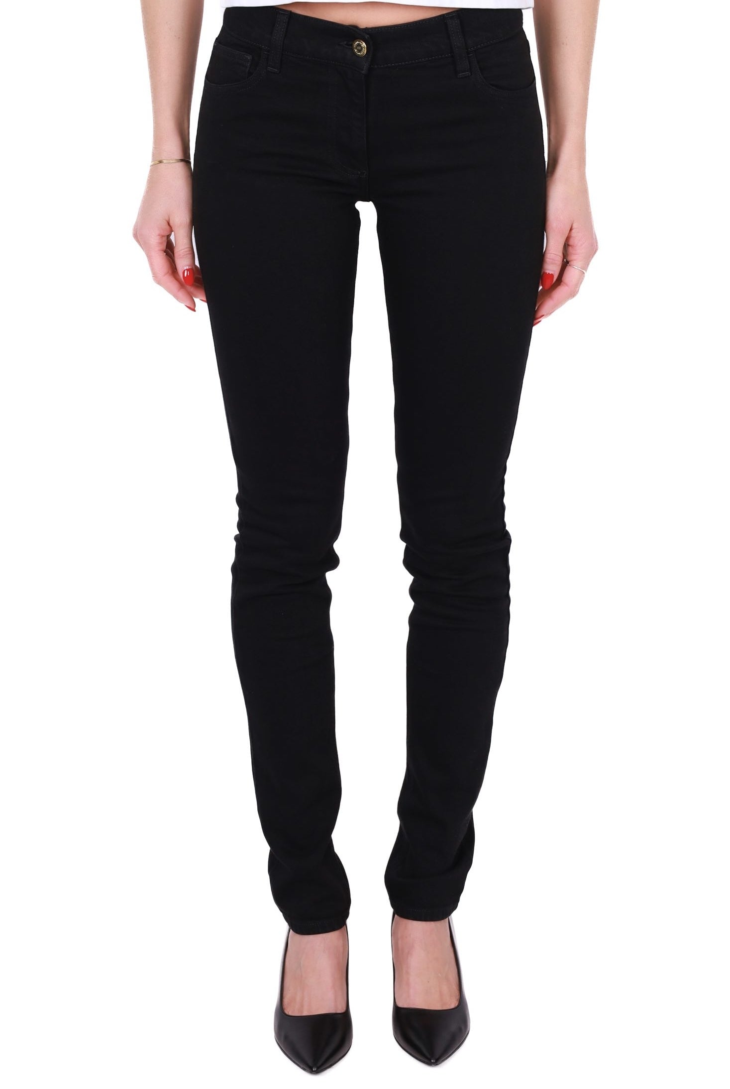 Elisabetta Franchi jeans skinny in denim stretch nero