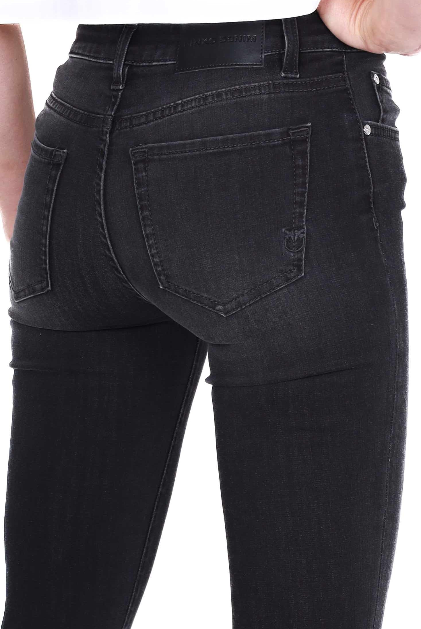 Pinko jeans skinny in tela denim nero