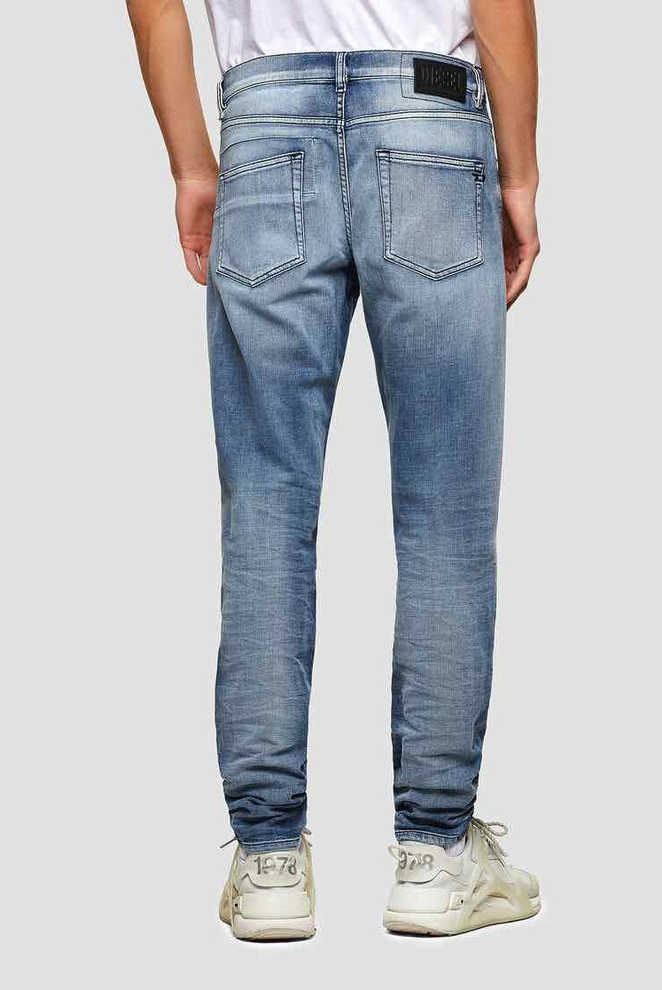 Diesel Italia Spa jeans slim in denim stretch stone washed blu