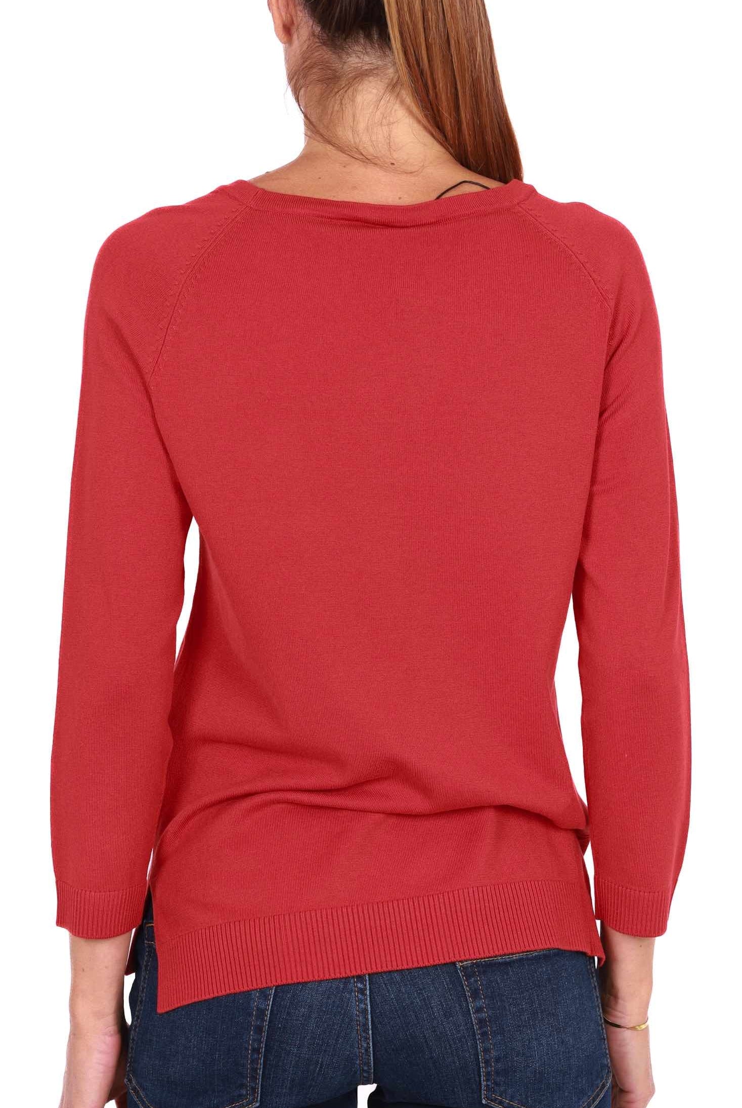 Emme Marella maglia girocollo di misto viscosa arancio