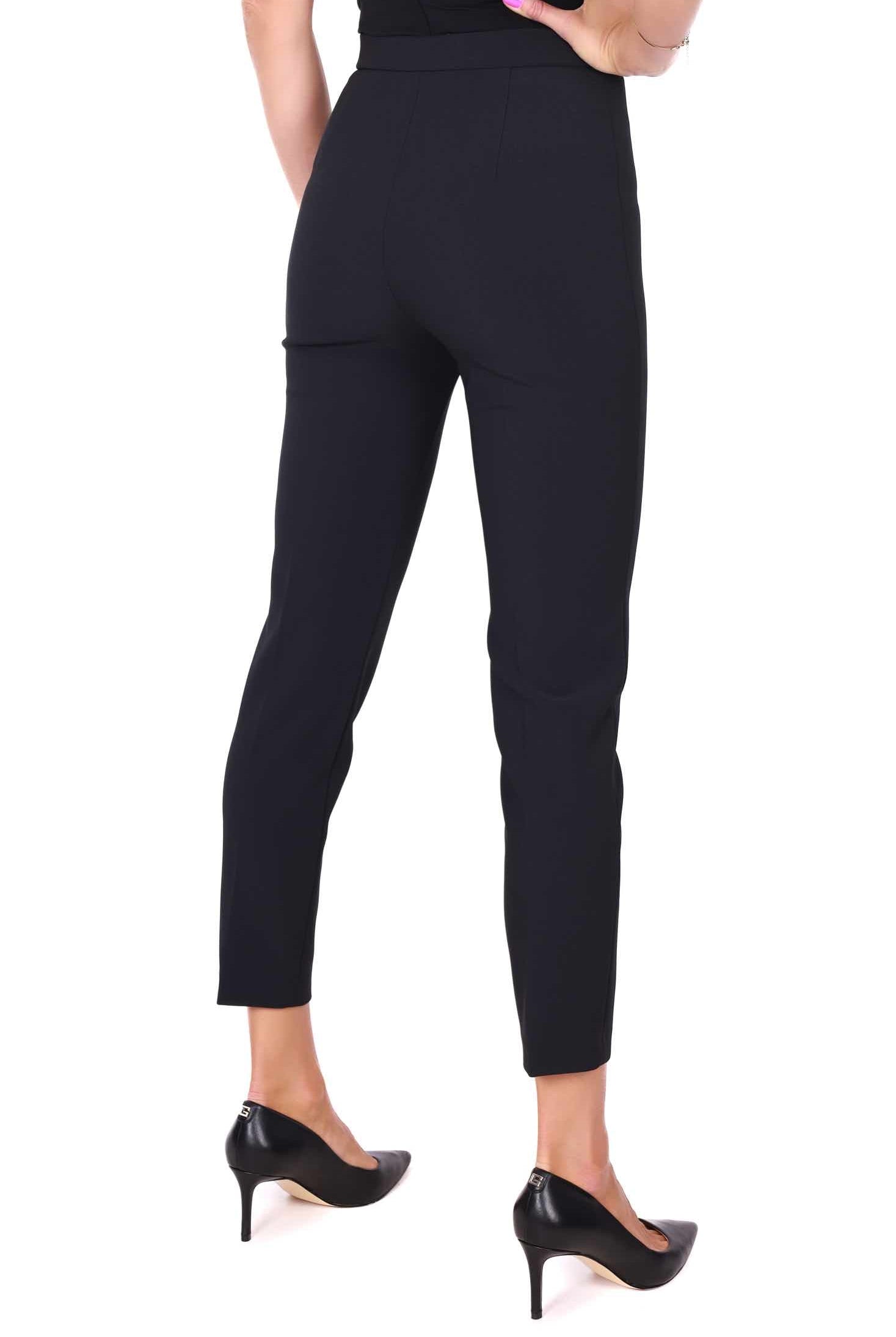 Elisabetta Franchi pantalone a sigaretta con placche nero