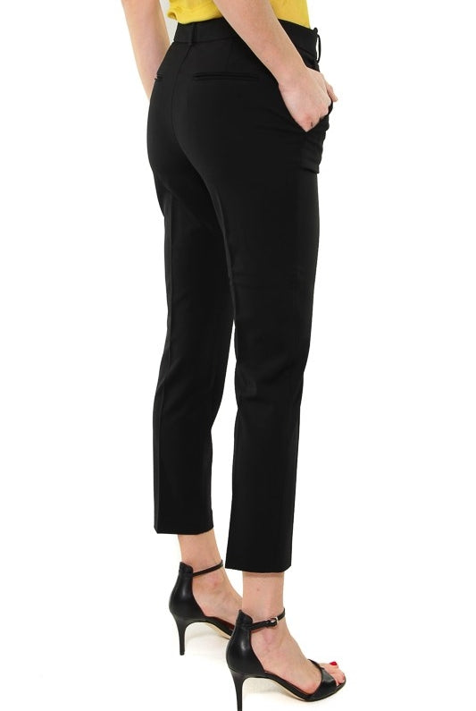 Pinko pantalone a sigaretta in tessuto tecnico nero