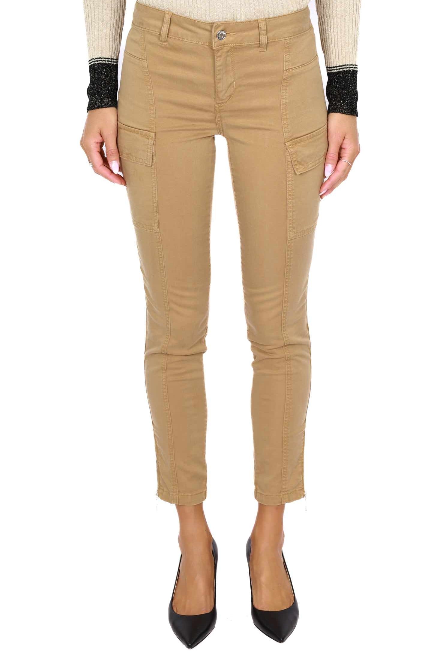 Liu Jo White pantalone cargo skinny cammello