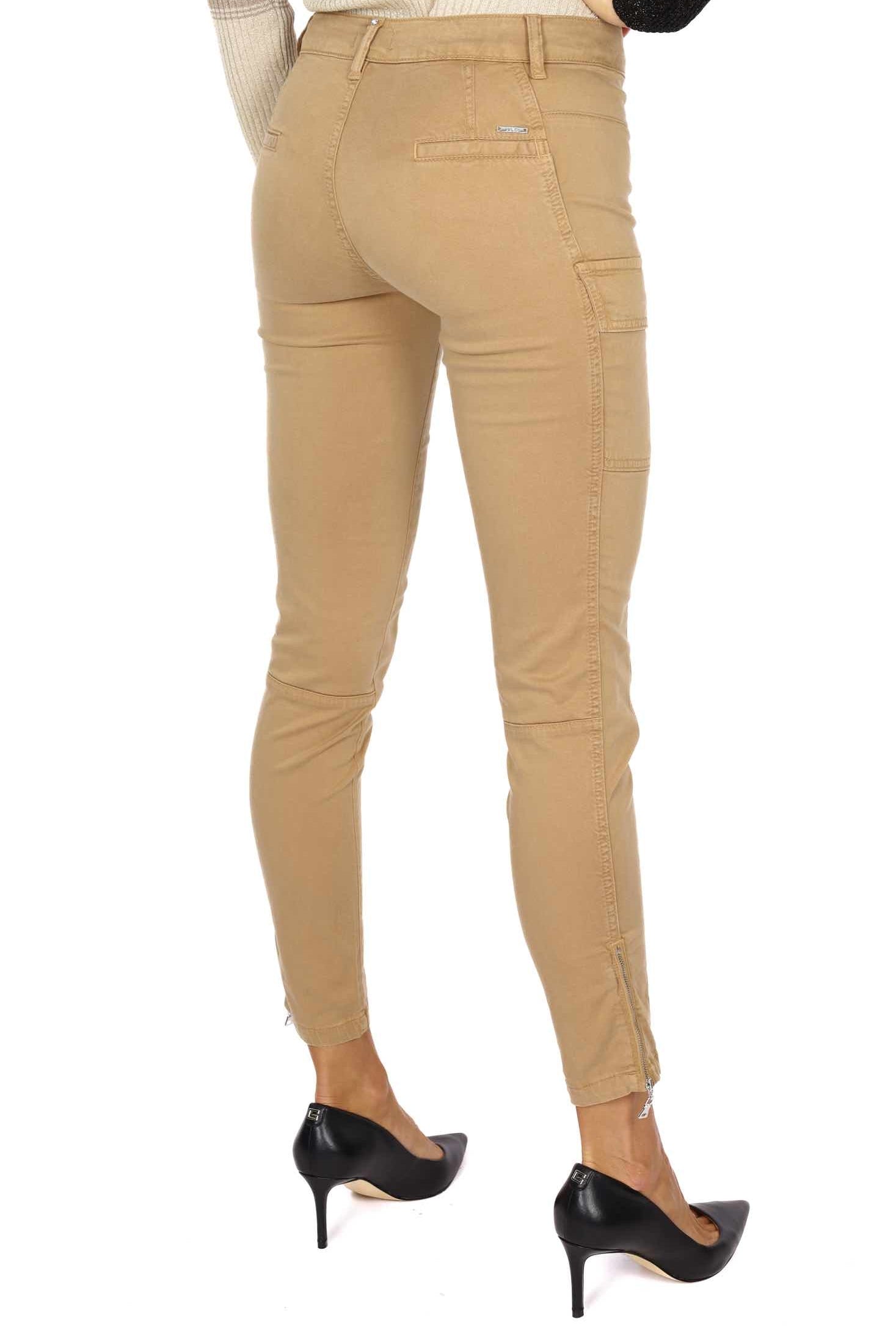 Liu Jo White pantalone cargo skinny cammello