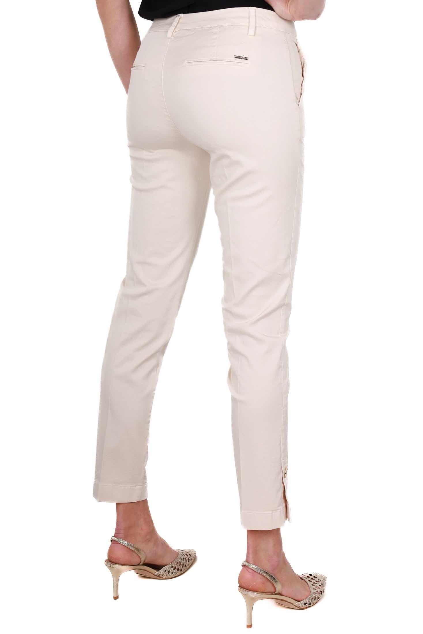 Liu Jo White pantalone chino con spacchetti beige