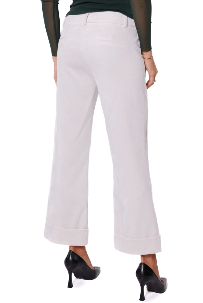 Emme Marella pantalone cropped a palazzo in velluto burro