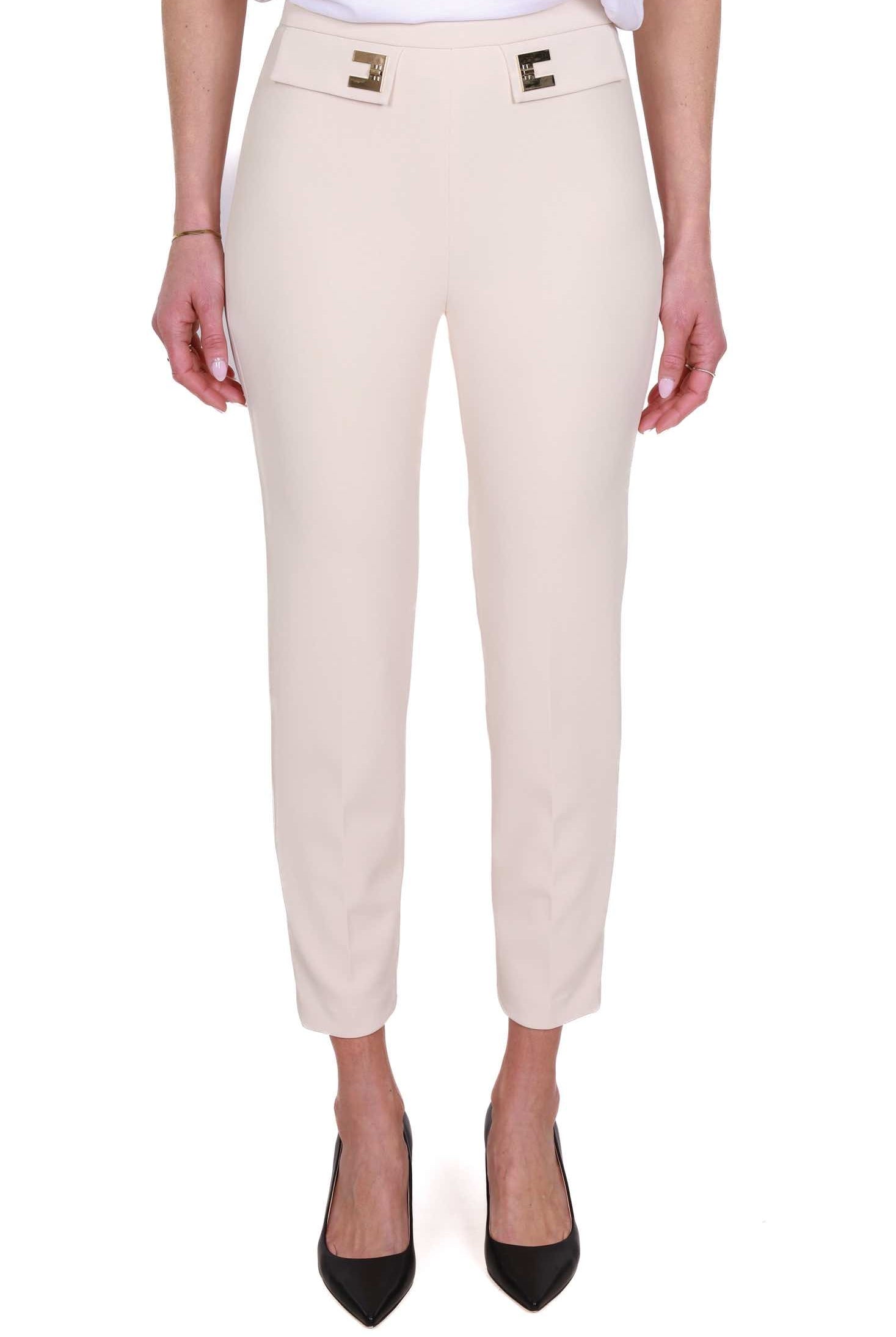 Elisabetta Franchi pantalone elegante in crÈpe burro