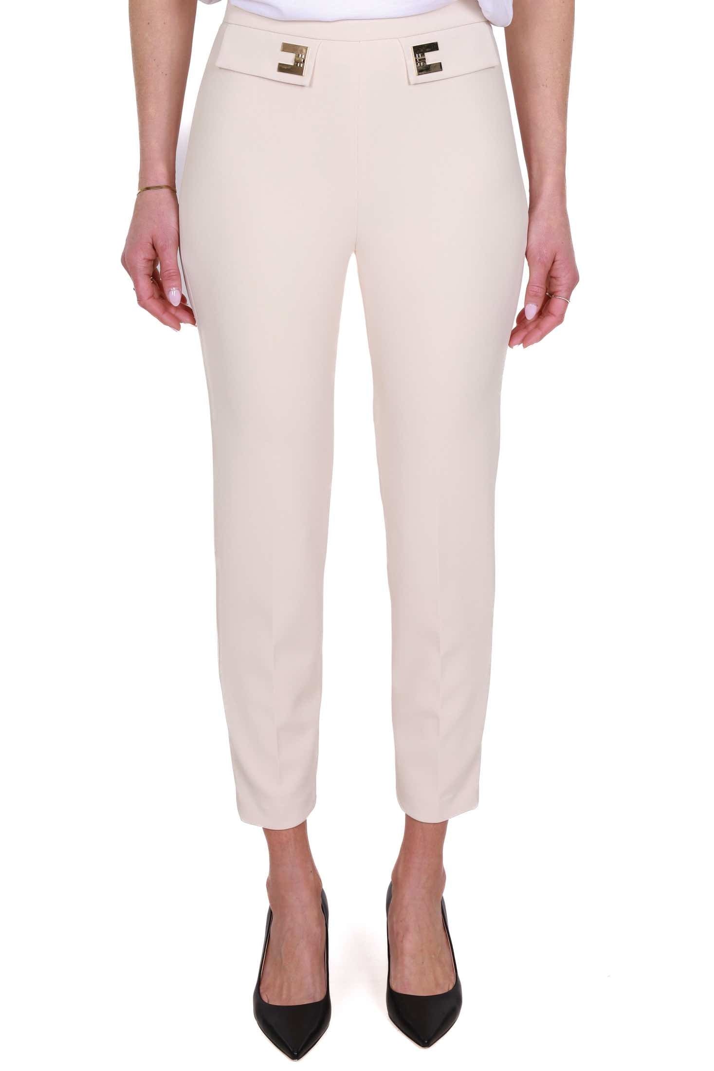 Elisabetta Franchi pantalone elegante in crÈpe burro