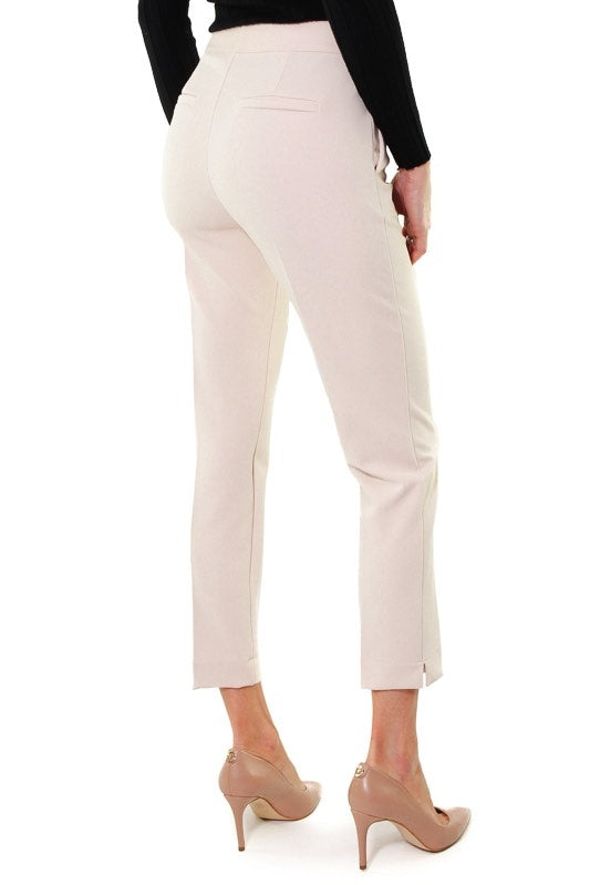 Dixie pantalone elegante in tessuto cady beige