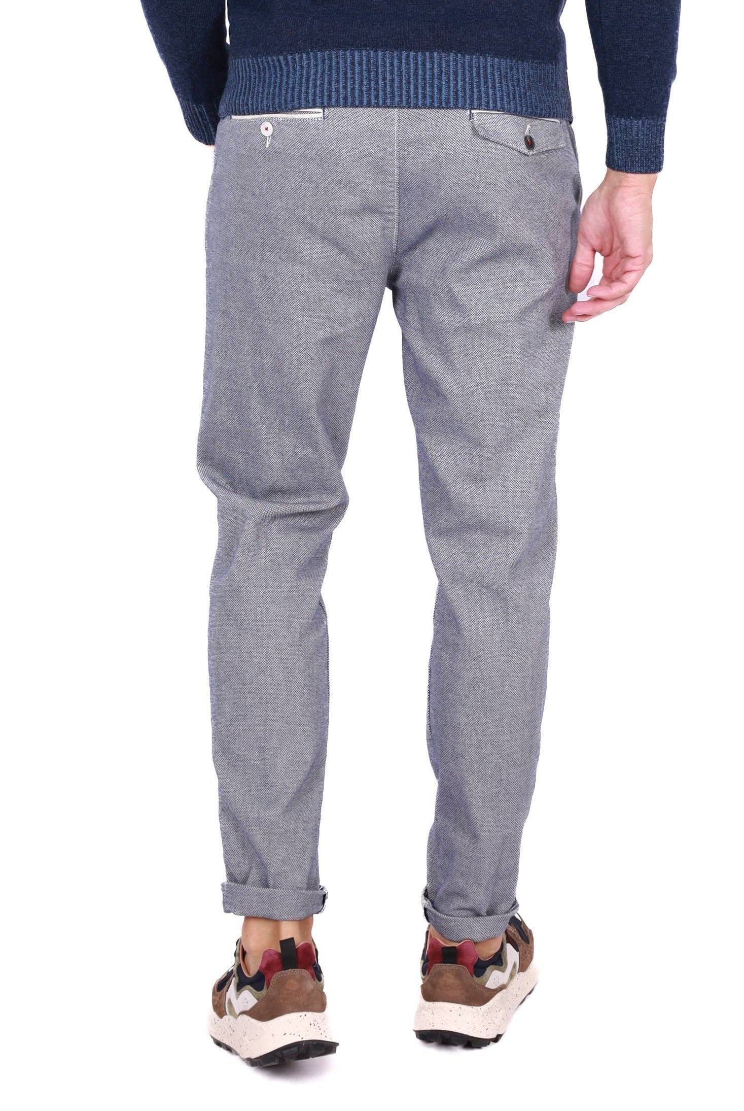 Berna pantalone uomo chinos blu