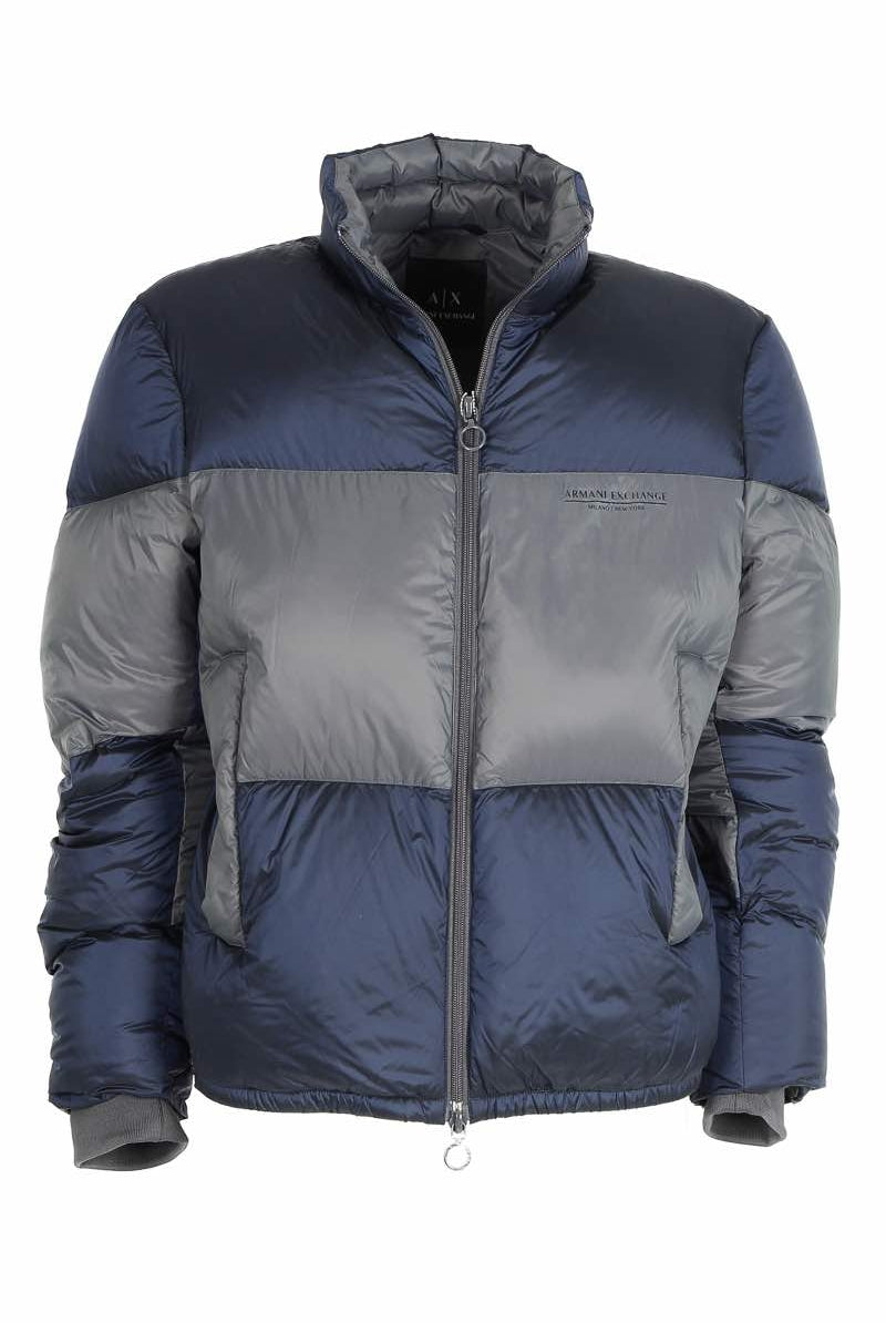 Ax Uomo piumino corto bicolor blu