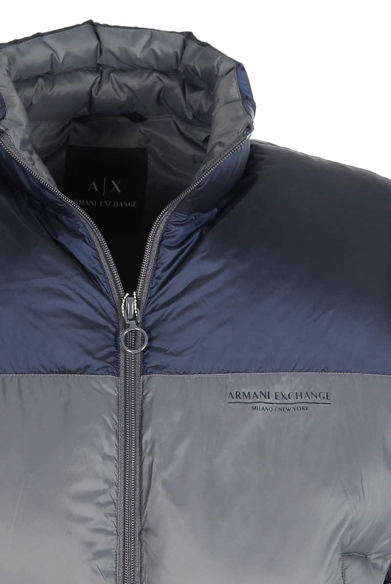 Ax Uomo piumino corto bicolor blu