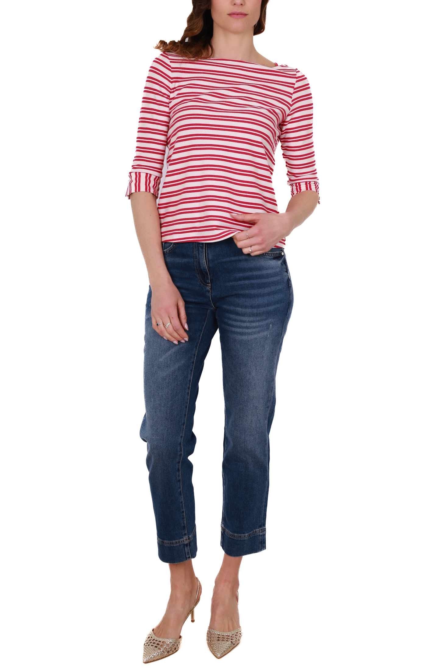 Pennyblack t-shirt in jersey a righe rosso