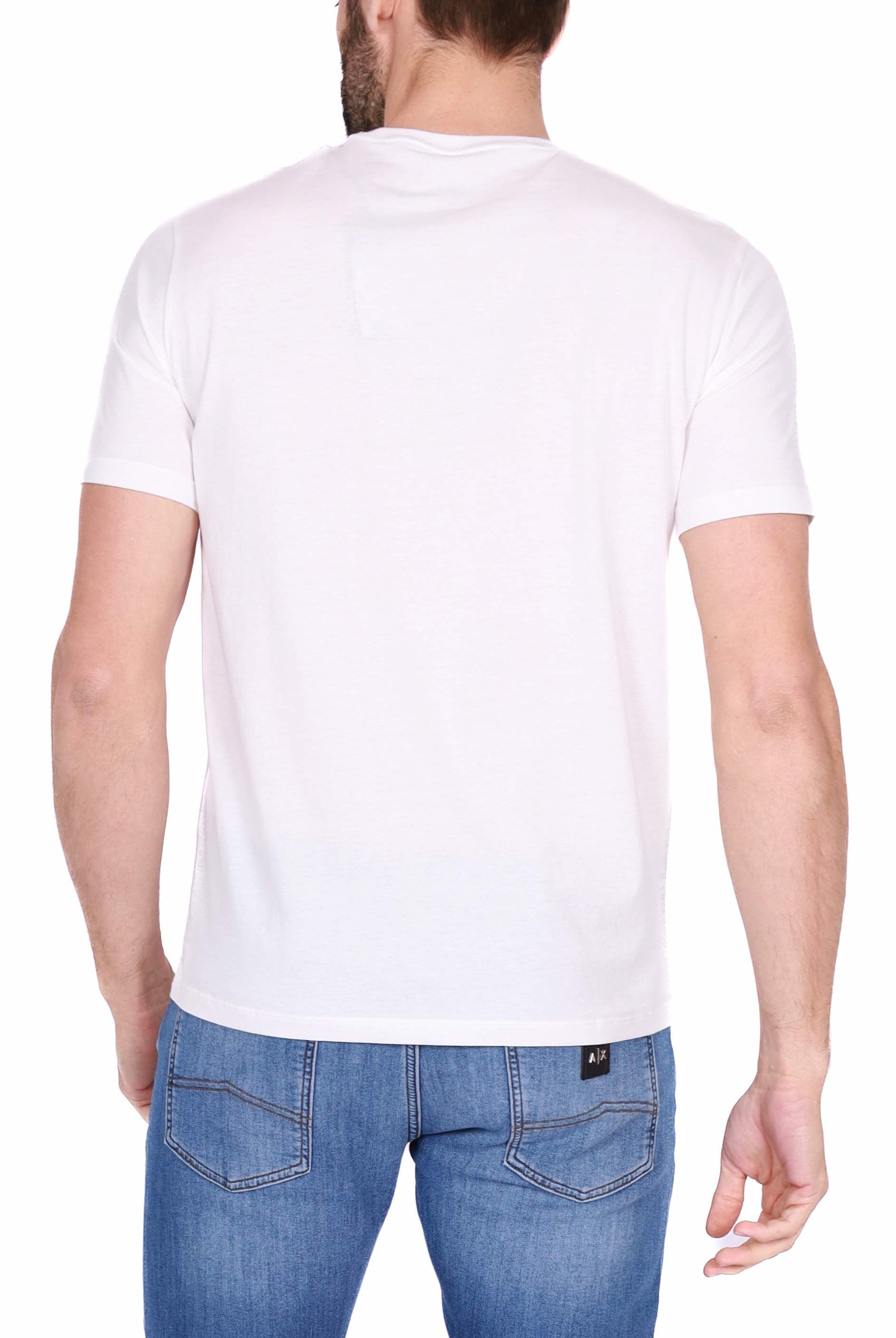 Ax Uomo t-shirt manica corta con stampa bianco