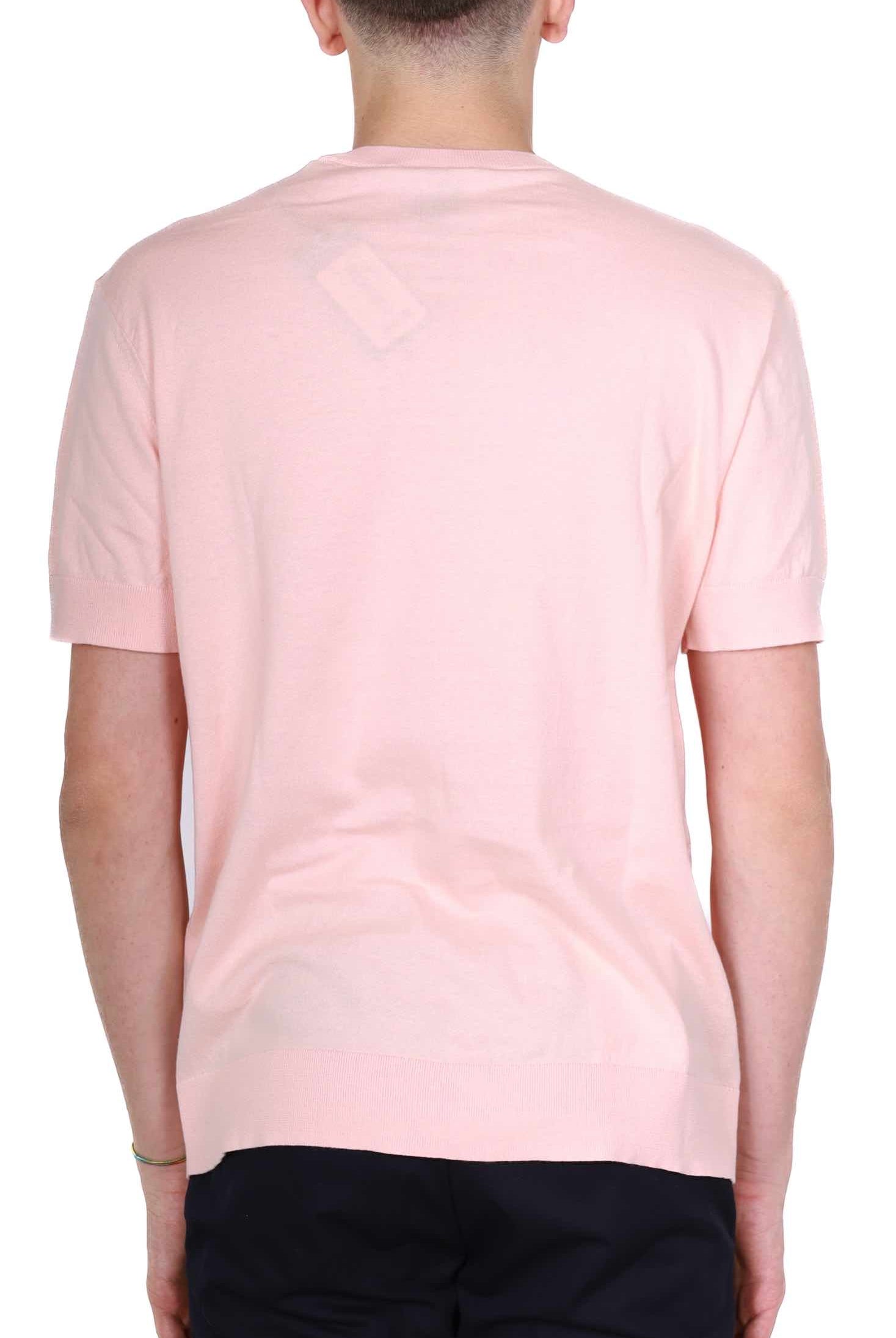 Ax Uomo t-shirt maniche corte in maglia rosa