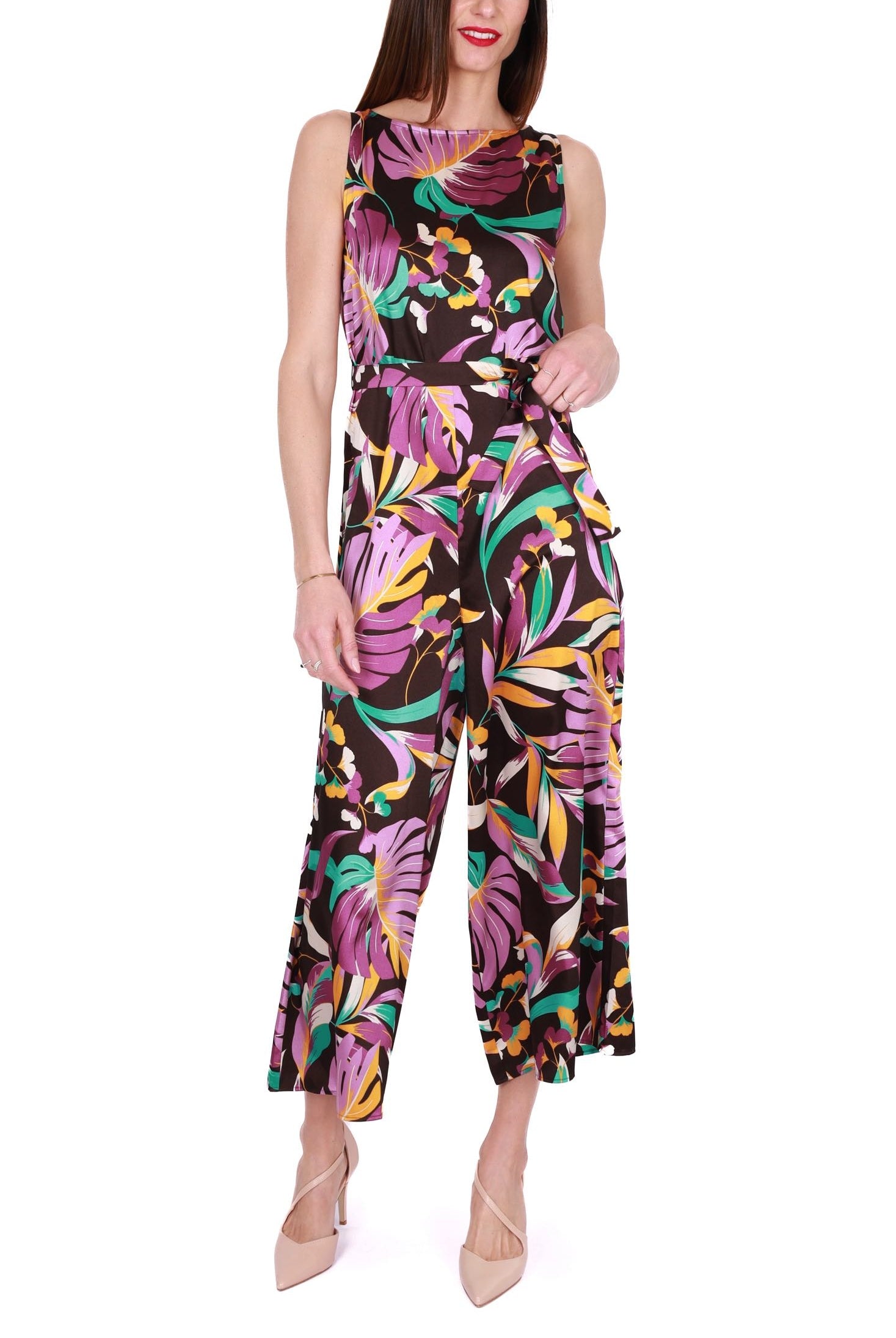 Emme Marella tuta elegante in twill fantasia