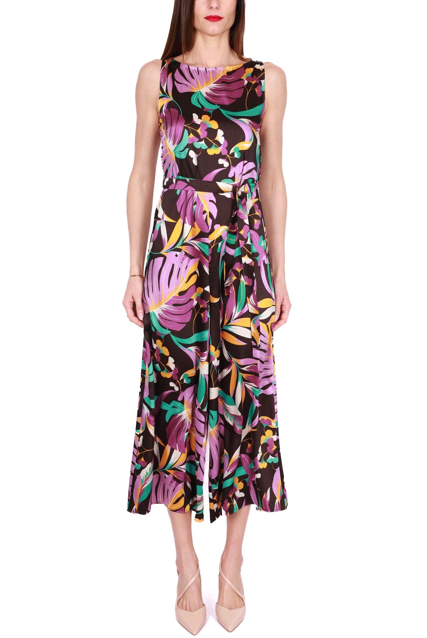 Emme Marella tuta elegante in twill fantasia