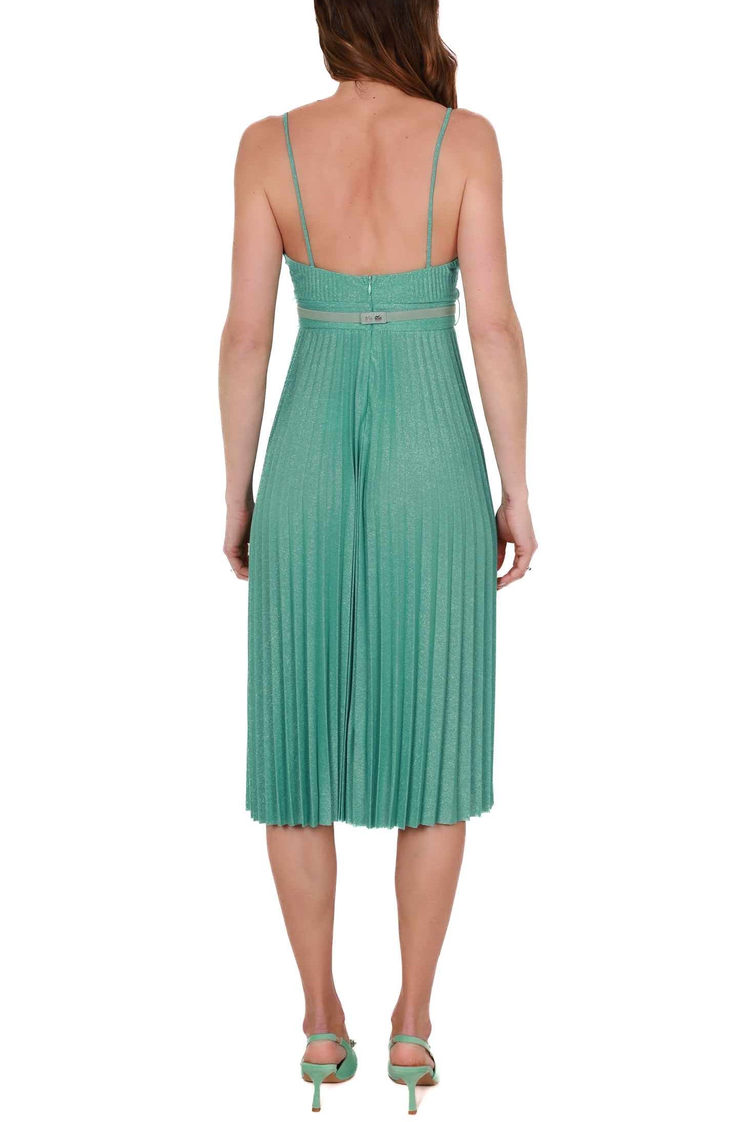 Liu Jo Black vestito corto in jersey di lurex acquamarina