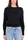 WOMEN'S CREW NECK WOOL CASHMERE BLACK SWEATER